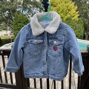 Disney Denim Jacket with Sherpa Collar